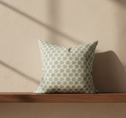 Lyon Pillow Cover in Celadon, Walter G Textiles