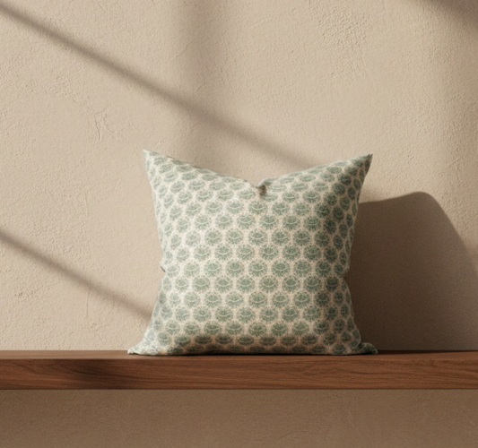 Lyon Pillow Cover in Celadon, Walter G Textiles