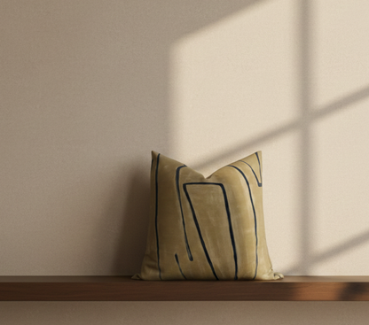 Graffito Pillow Cover in Java, Kelly Wearstler Textiles