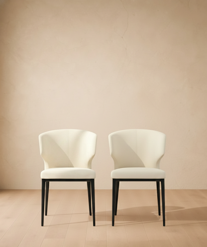 Delaney Dining Chair Warm Beige-Set of Two