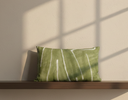 Graffito Pillow Cover in Fern Green, Kelly Wearstler Textiles