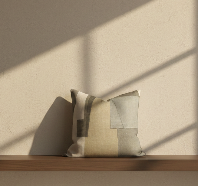 District Pillow Cover in Alabaster, Kelly Wearstler Textiles