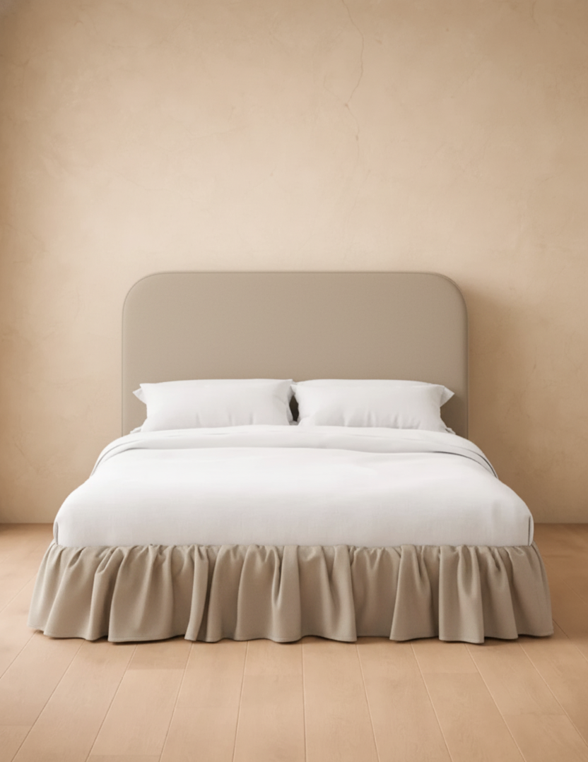 Mina Ruffle Platform Bed