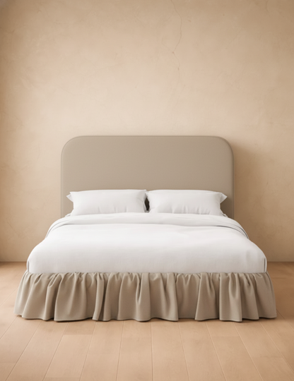 Mina Ruffle Platform Bed