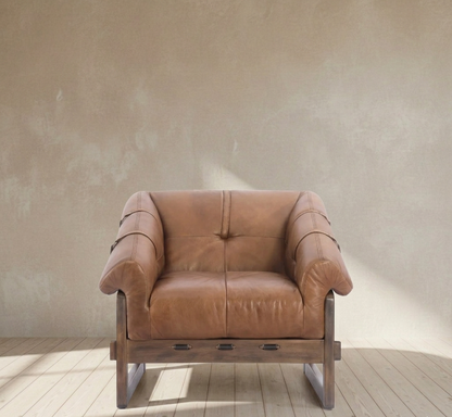 Bellos Accent Chair Open Road Brown