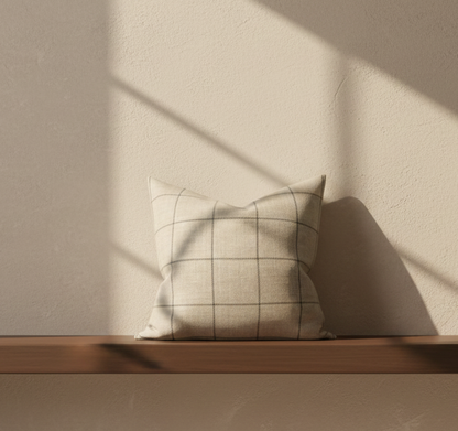 Bancroft Wool Pillow Cover in Malt Brown,