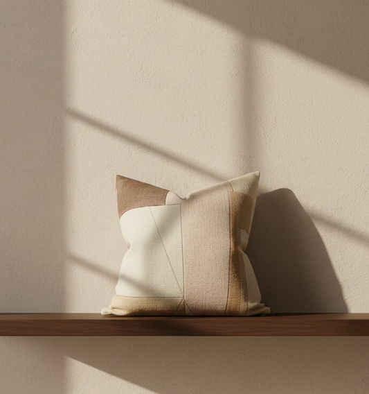 District Pillow Cover in Silt Brown, Kelly Wearstler Textiles