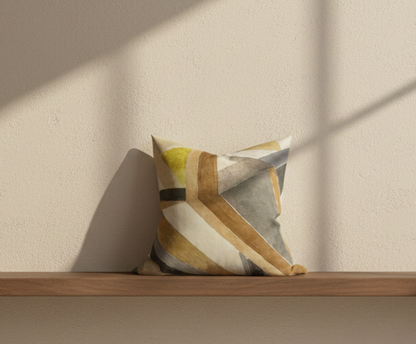 Roulade Pillow Cover in Citrine