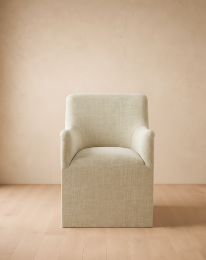 Priya Dining Armchair with Casters