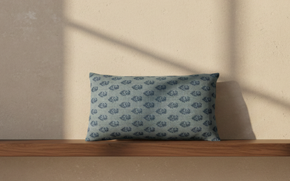 Rajmata Pillow Cover in Blue, Indoor/Outdoor Pillows, Peter Dunham Textiles