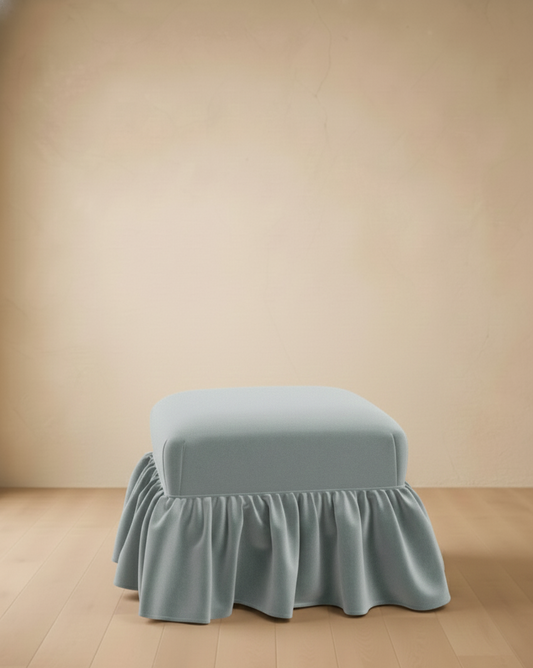 Edith Ruffle Ottoman