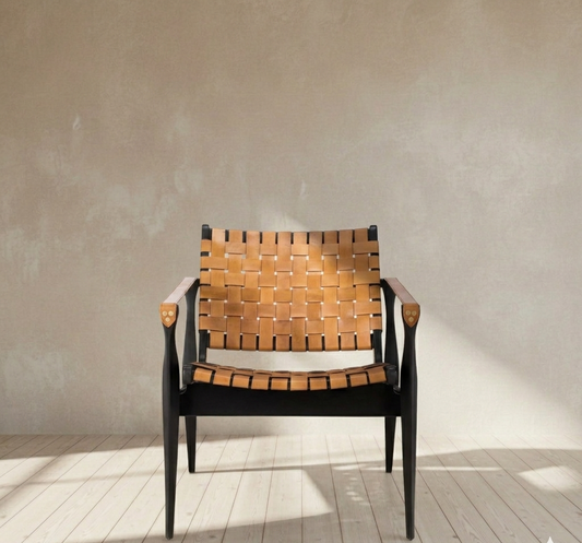 Dilan Leather Safari Chair