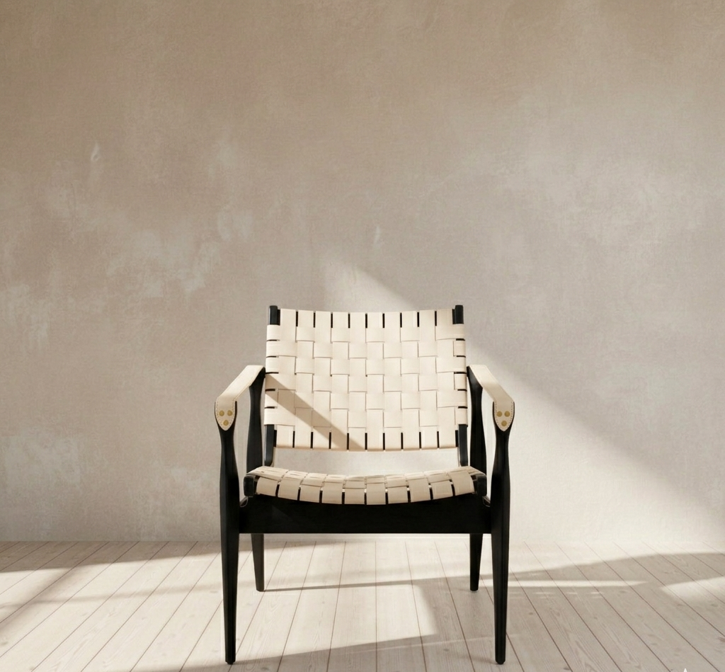 Dilan Leather Safari Chair