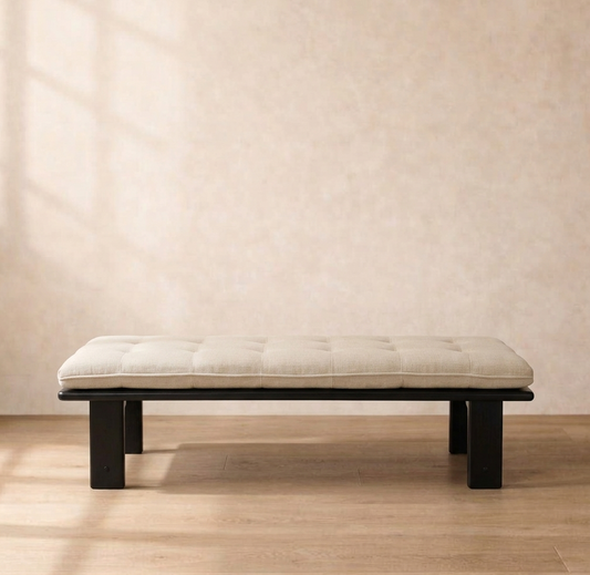 Bartolili Wood & Cushion Bench