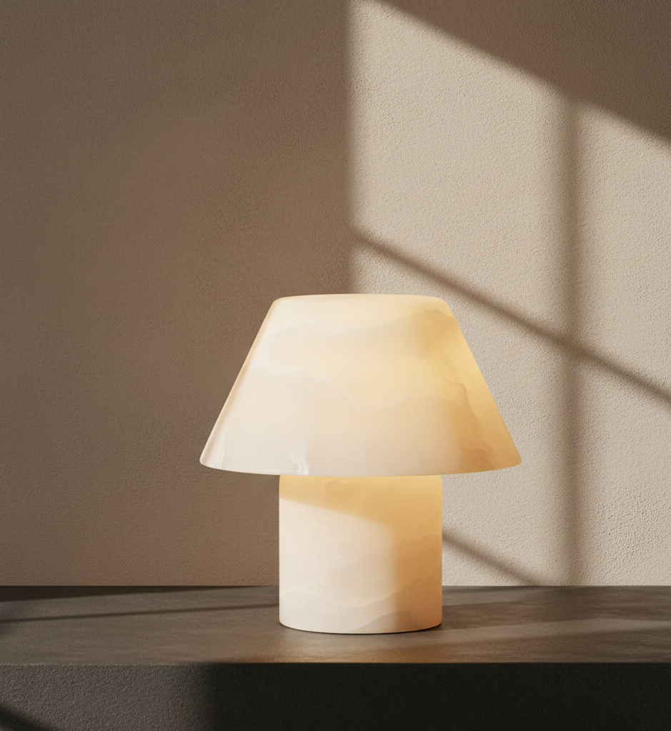 Alabaster Parachilna Petra Tapered Table Lamp