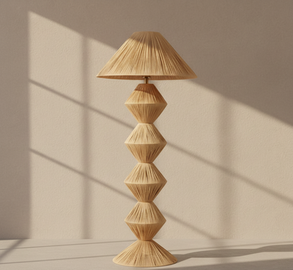Natural Floor Raffia Lampshade