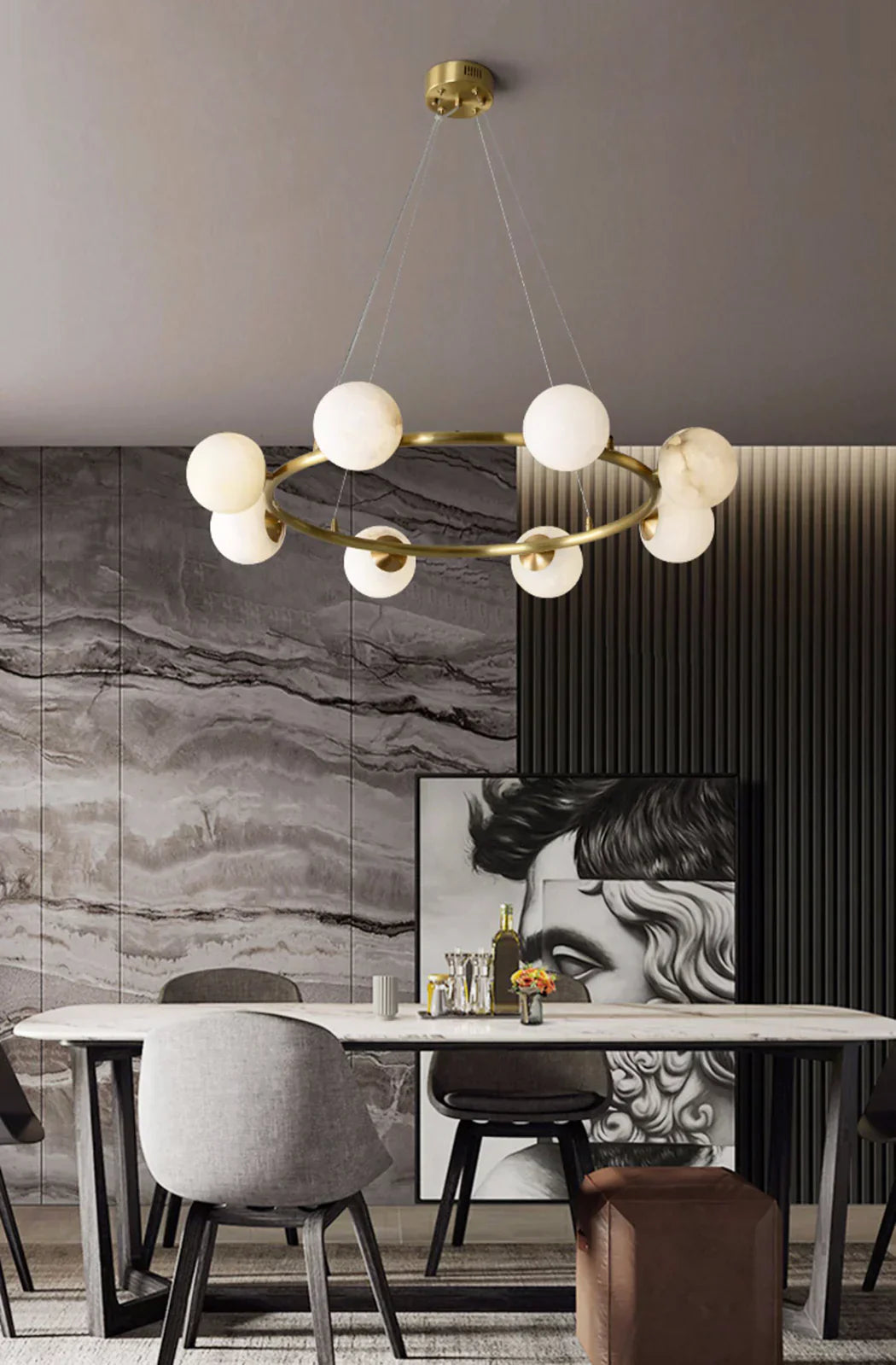 Helix Alabaster Chandelier