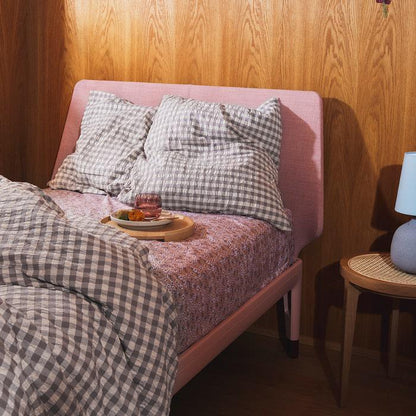 JUNA Bæk&Bølge Duvet Cover Set, King, Grey/Birch