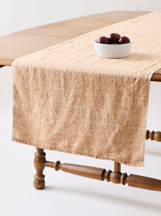 Washed Linen Table Runner