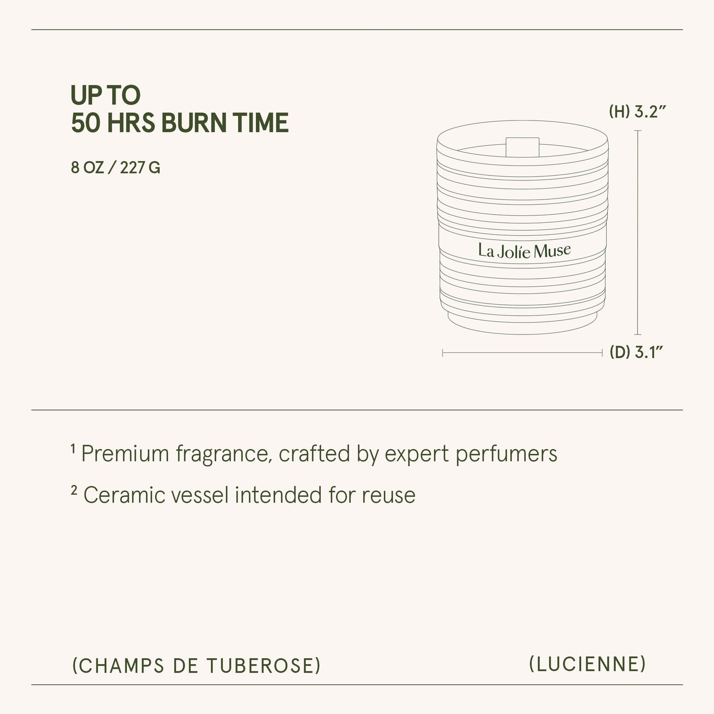 Lucienne - Champs de Tuberose Candle