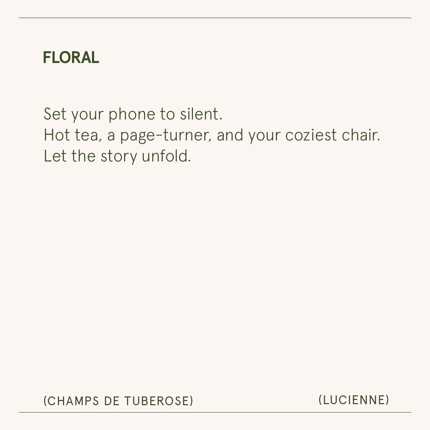 Lucienne - Champs de Tuberose Candle