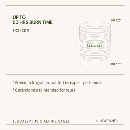 Lucienne - Eucalyptus & Alpine Sage Candle