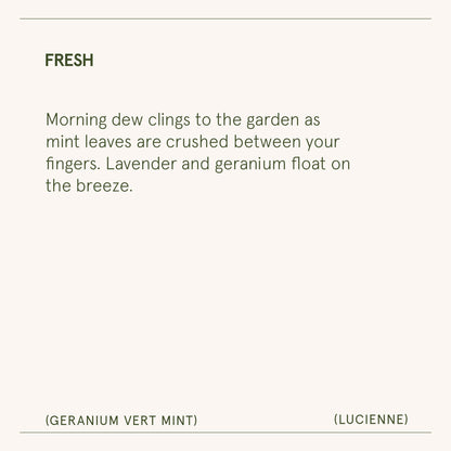 Lucienne - Geranium Vert Mint Candle