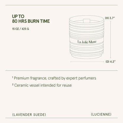 Lucienne - Lavender Suede Candle