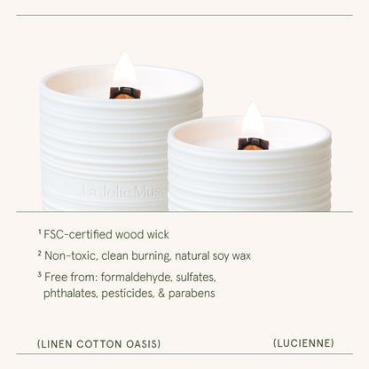 Lucienne - Linen Cotton Oasis Candle