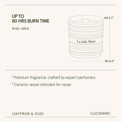 Lucienne - Saffron & Oud Candle