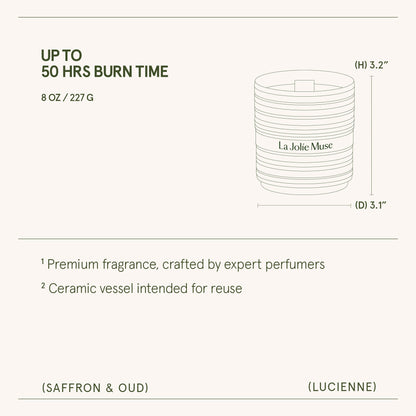 Lucienne - Saffron & Oud Candle
