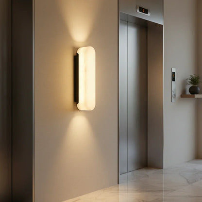 Luxury Alabaster Vertical Wall Lamp
