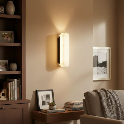 Luxury Alabaster Vertical Wall Lamp