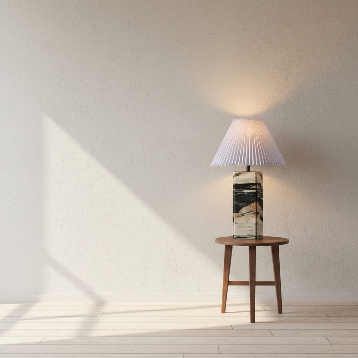 Mackenzie Square Marble Table Lamp
