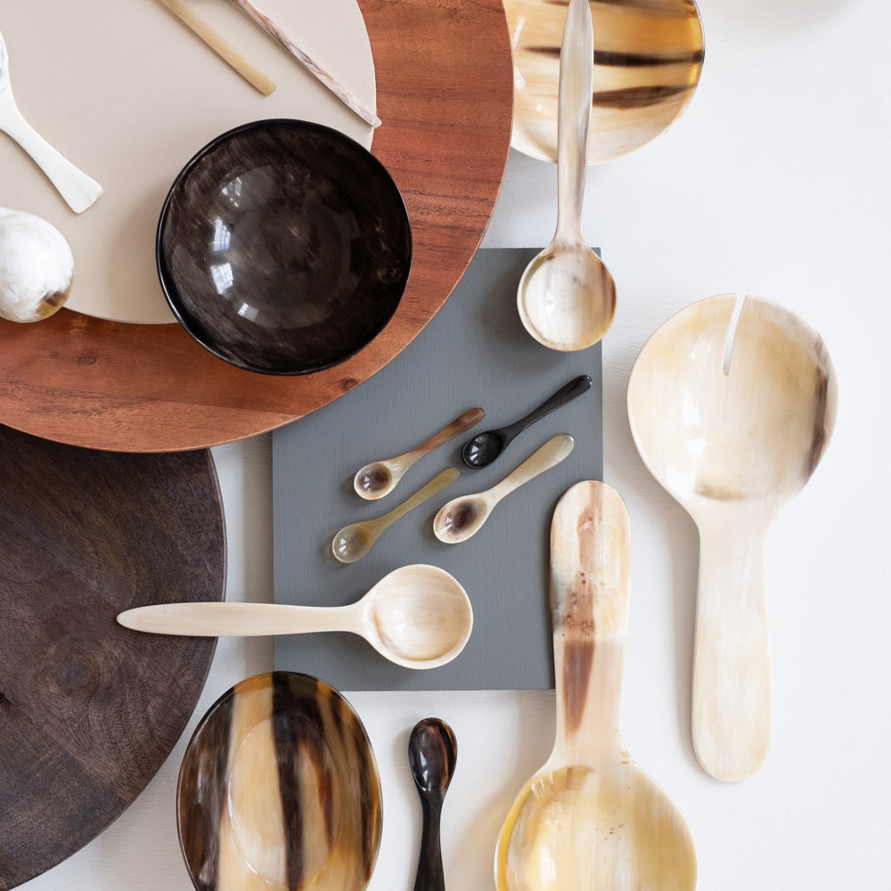 Horn Salt + Herb Spoon