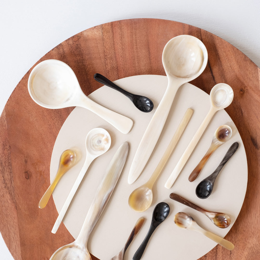 Horn Salt + Herb Spoon