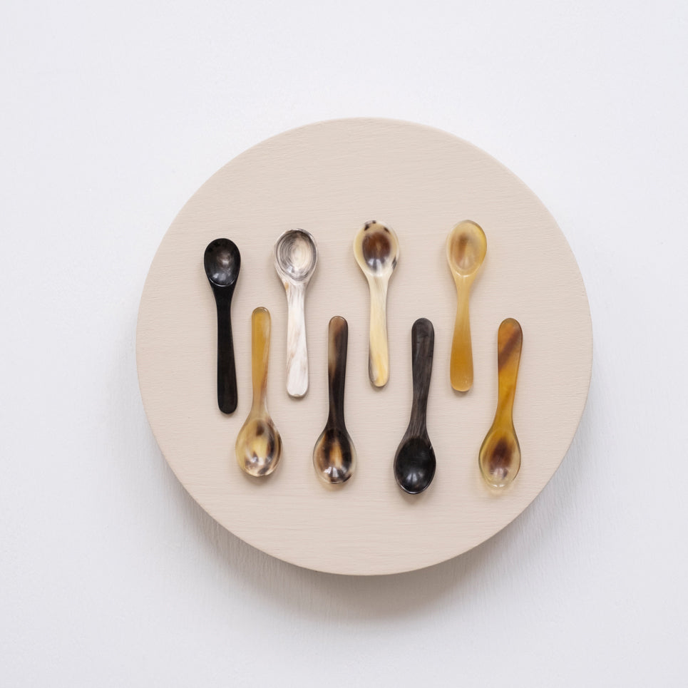 Horn Salt + Herb Spoon