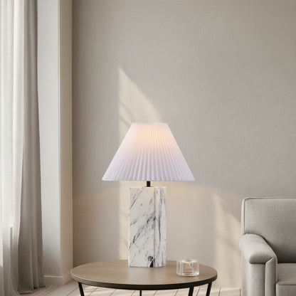 Mackenzie Square Marble Table Lamp