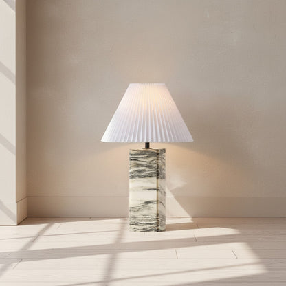 Mackenzie Square Marble Table Lamp