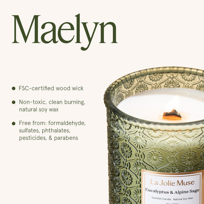 Maelyn - Eucalyptus & Alpine Sage 19oz Candle