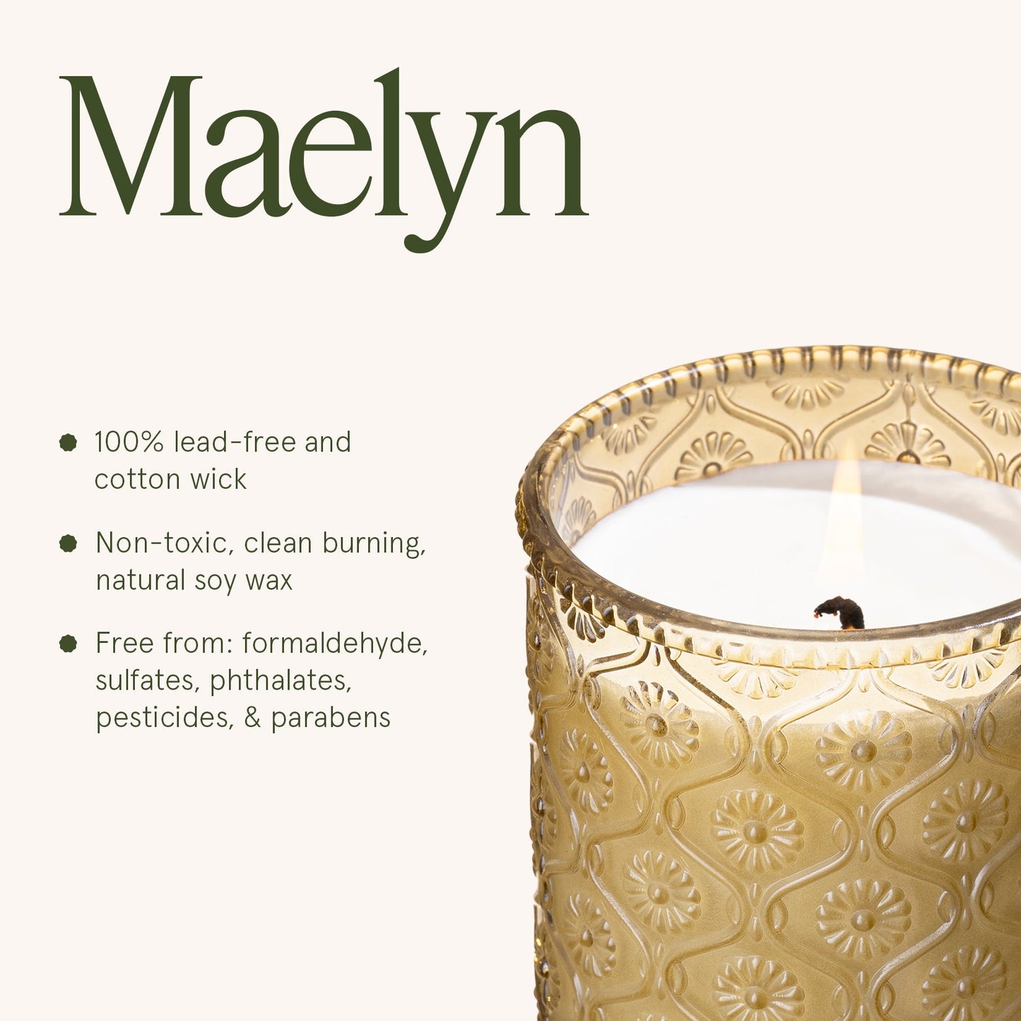 Maelyn - Ginger & White Musk 6oz Candle