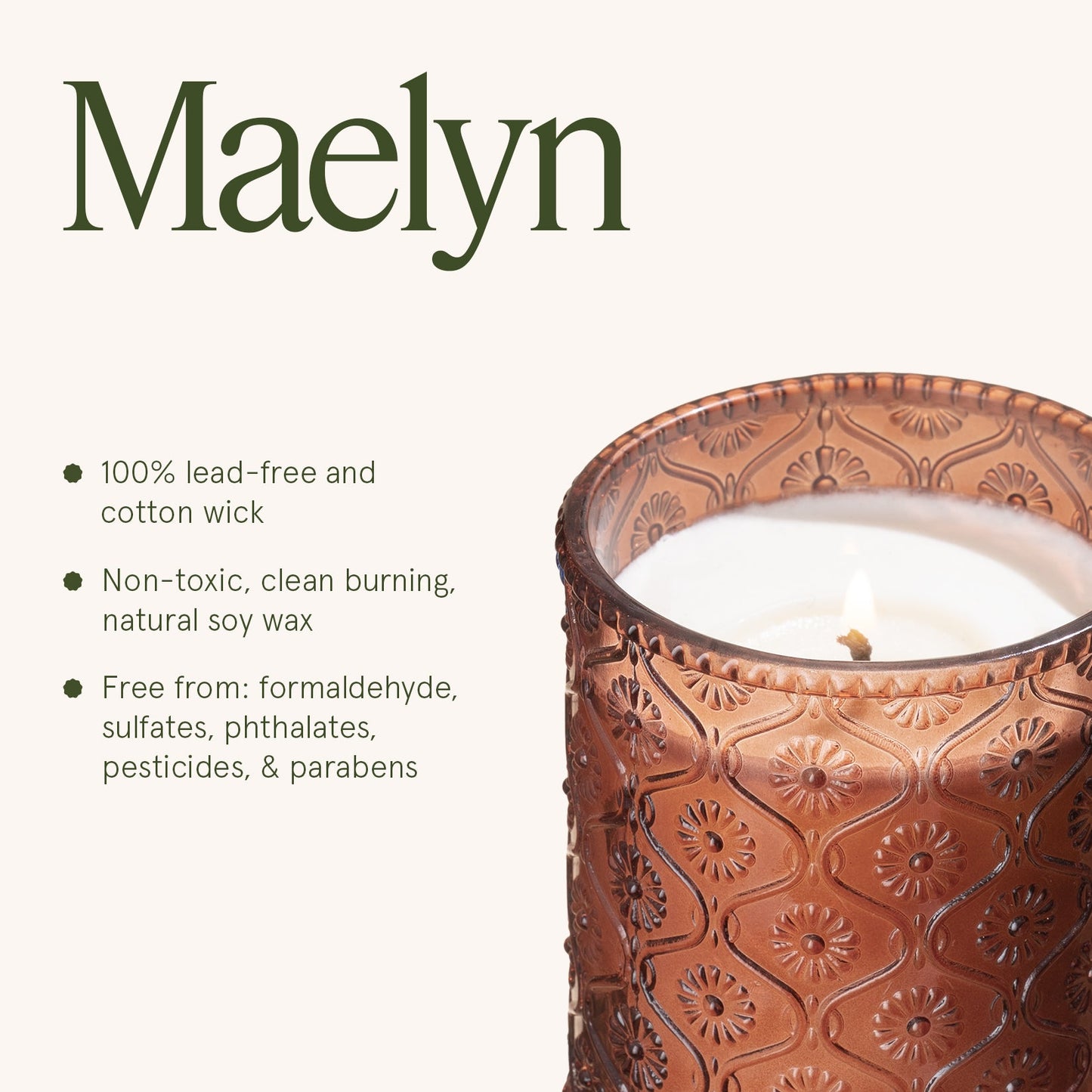 Maelyn - Hearth & Velvet Flames 6oz Candle