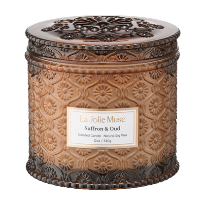 Maelyn - Saffron & Oud 12oz Candle