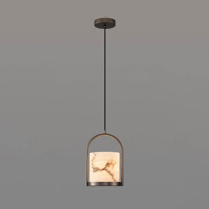 Marble Cylinder Pendant Light