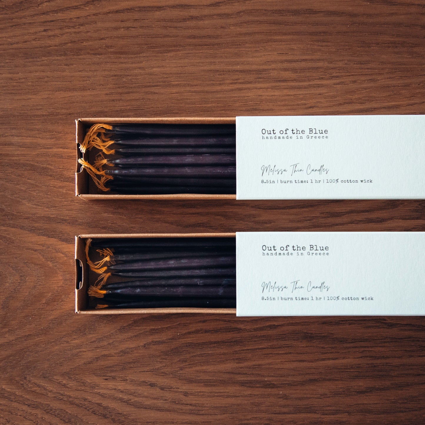 Melissa Beeswax Thin Tapers - Pack of 15