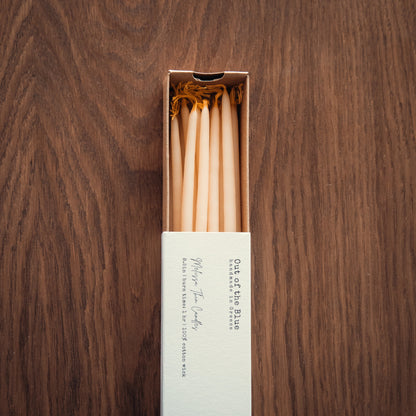 Melissa Beeswax Thin Tapers - Pack of 15