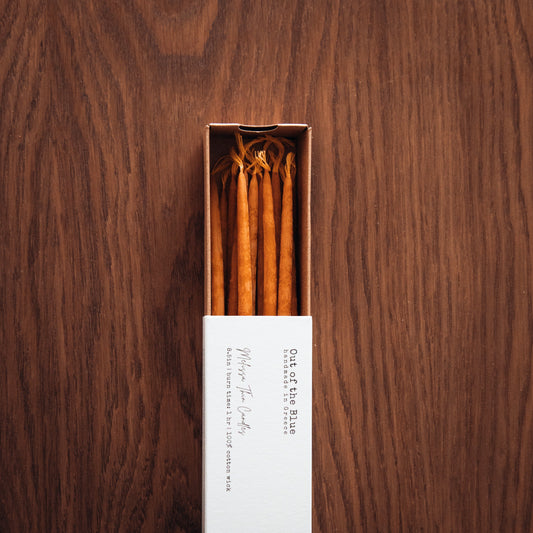 Melissa Beeswax Thin Tapers - Pack of 15