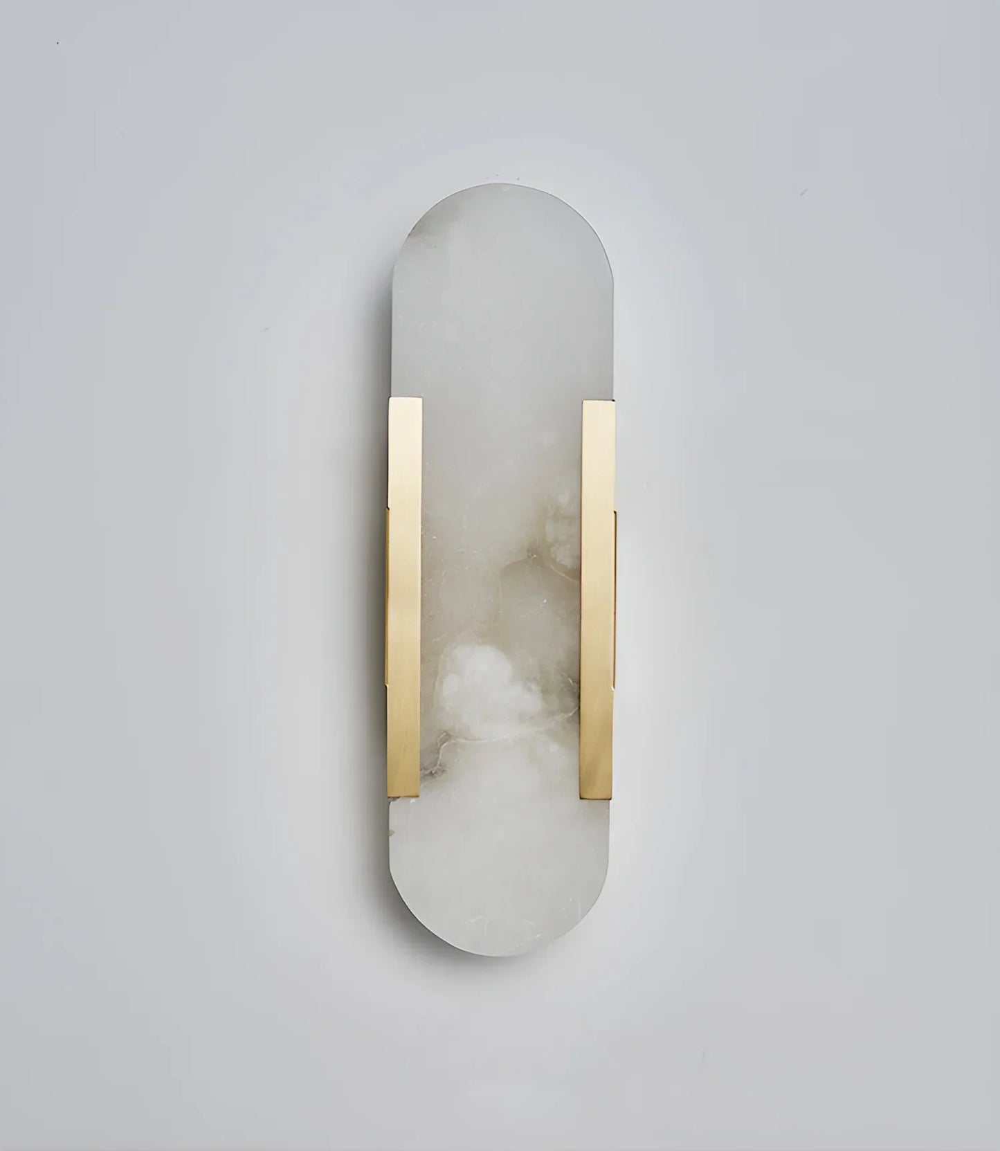 Oval Alabaster Melange Elongated Wall Lamp