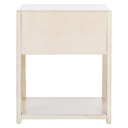 Yudi 1 Drawer 1 Shelf Nightstand-Antique White
