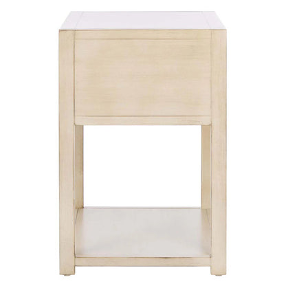 Yudi 1 Drawer 1 Shelf Nightstand-Antique White